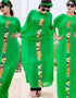 Muslim Fashion Applique Dress in Abaya Style from Dubai